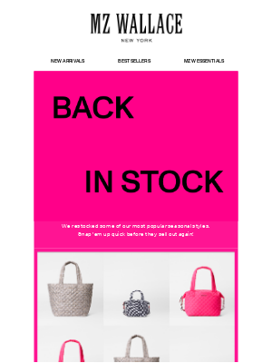 MZ Wallace - BACK IN STOCK