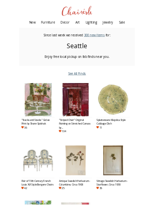 Chairish - Look What's New In Seattle