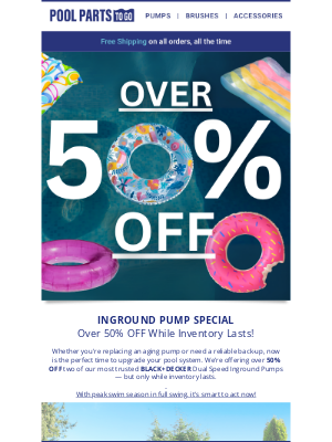 Pool Parts To Go - Inground Pump Special 💲
