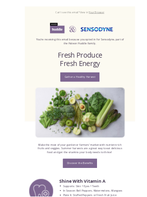 Sensodyne - Help Your Body Thrive With Summer Produce