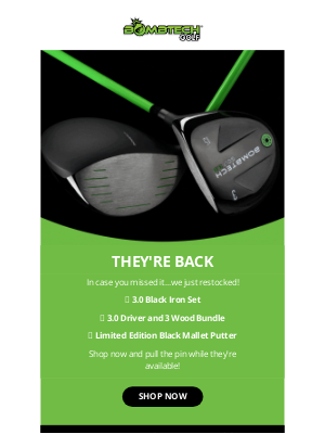 BombTech Golf - 👋 Did you hear??