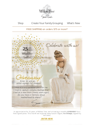 Willow Tree� by Susan Lordi - Now shipping in time for Mother's Day