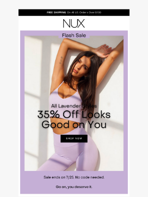 NUX - ✨EMAIL EXCLUSIVE: 35% Off Lavender Styles