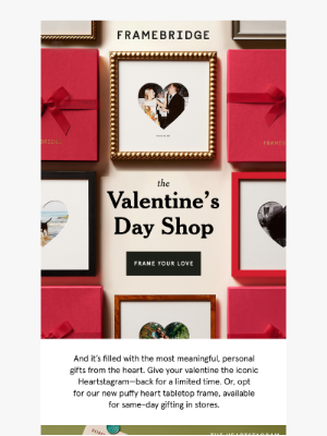 Framebridge - The Valentine’s Day Shop is open!