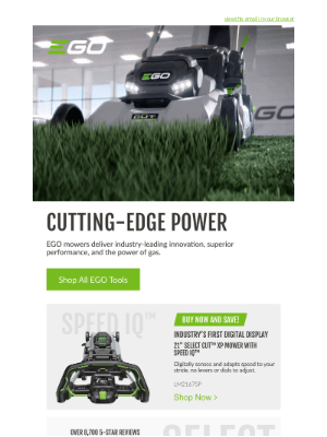 EGO - These innovative mowers make the cut