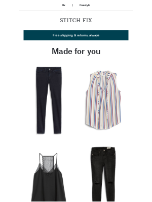 Stitch Fix - With continuously new inventory…