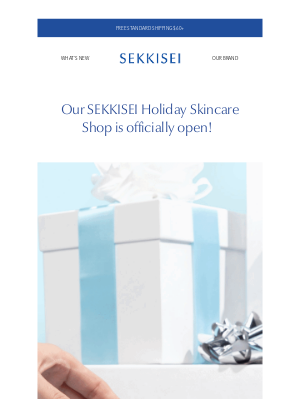 Sekkisei-usa - 🎁 Beautiful, SEKKISEI’s Holiday Skincare Shop is Open! Gifts Under $100, $75 & $50 🎄