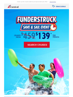 Carnival Cruise Line - Big savings on sailings through 2022 🤩🛳️