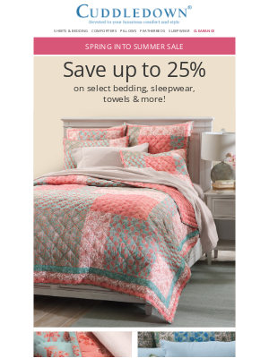 Cuddledown - Spruce up your space with seasonal savings