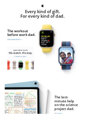 Apple - Celebrate Father’s Day with great gifts from Apple.