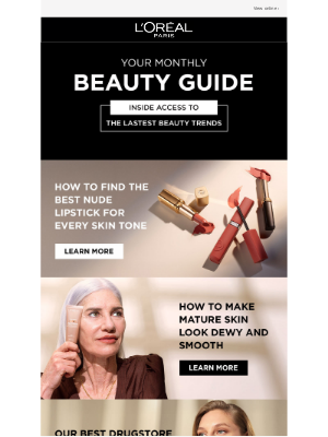 L'Oreal Paris - Your Monthly Beauty Guide