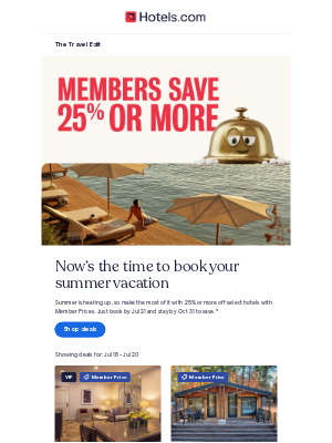 Hotels - Sale starts now: Book to save 25% or more