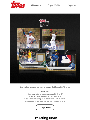 The Topps Company - Rising Stars Shine in Today's MLB Topps NOW® Drop!
