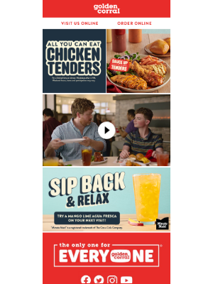 Golden Corral - Ribs + Tenders = Flavor Overload