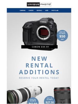 Unique Photo - New in Rentals - Canon EOS R1