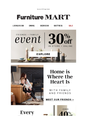 The Furniture Mart - 30% off Ends Monday