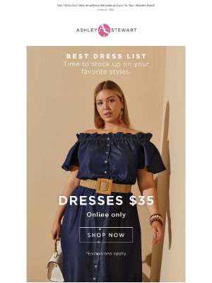 Ashley Stewart - 😍 $35 dream dresses