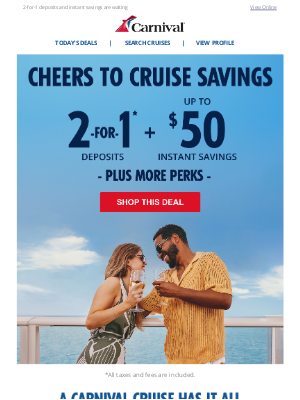 Carnival Cruise Line - You've got a NEW cruise deal😉💰🛳️