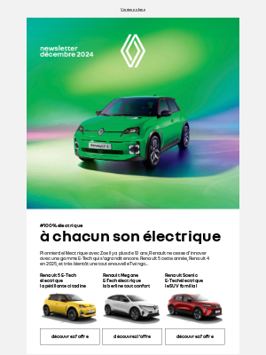 Renault (France) - Renault 5 arrive en 120 ch, Renault 4 se réinvente !