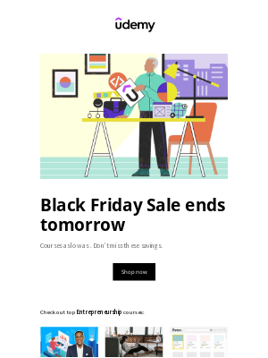 Udemy - Shop now — this Black Friday Sale is almost over