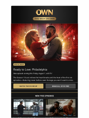 Oprah - Ready to Love: Philadelphia Returns Tomorrow! 💘