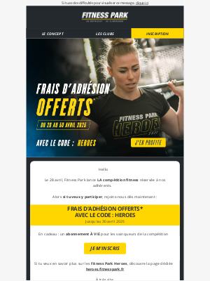 Fitness Park (Canada) - Tu veux participer à LA compet de Fitness ? 🏋️‍♀️