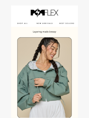 POPFLEX - NEW! Packable Windbreaker