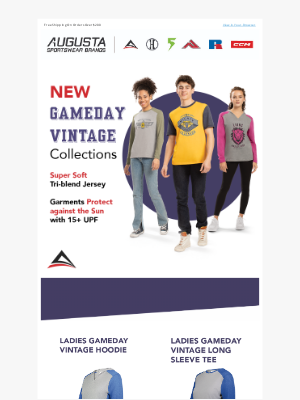 Augusta Sportswear - NEW Gameday Vintage Collection