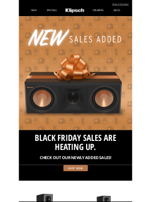 Klipsch - NEW SPECIALS ADDED | Black Friday Savings Are Starting To Heat Up