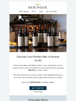 Beringer - Discover Your Perfect Red: A Varietal for All