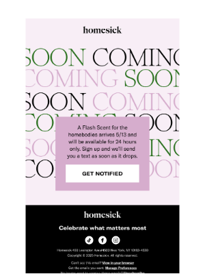 Homesick Candles - NO MORE FOMO.