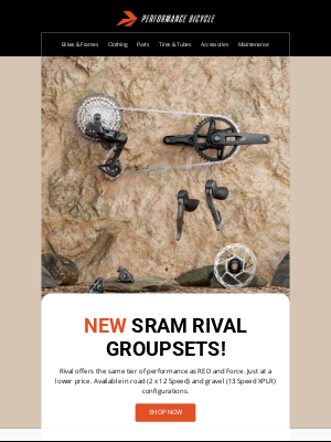 Performance Bicycle - New SRAM RIVAL Groupsets!