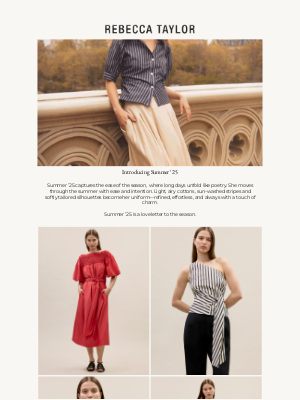 Rebecca Taylor - Summer ’25 Has Arrived