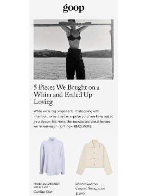 Goop - the Tuesday newsletter