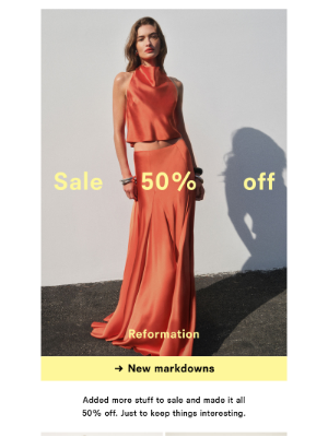 Reformation - SALE’S 50% OFF