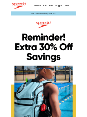 Speedo USA - Hurry! 30% Off Sale Ends Soon