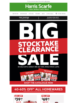 Harris Scarfe (AU) - Lynn, shop the new stocktake clearance catalogue now!