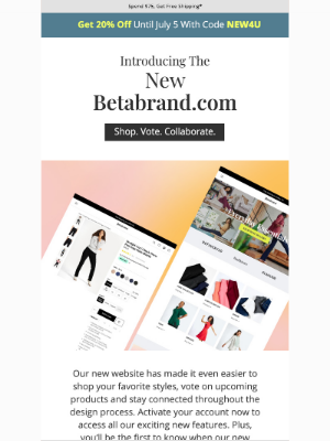 Betabrand - NEW Website, Rewards Program & More!