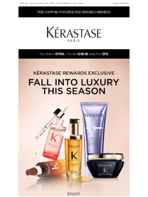 Kérastase - Don’t miss out on your exclusive 20% off Rewards perk!