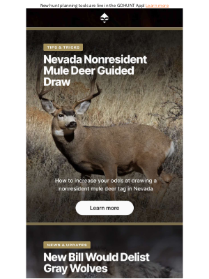 goHUNT - Is Nevada's Nonresident Guided Draw For You?