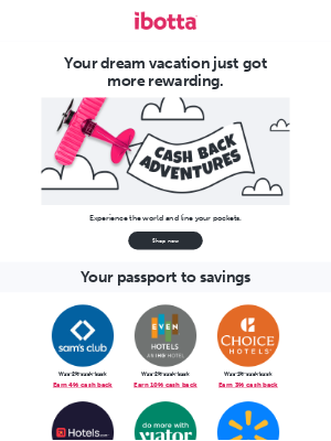 Ibotta - Turn your wanderlust into cash! ✈️