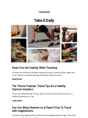 Thorne - Keep Your Gut Healthy While Traveling