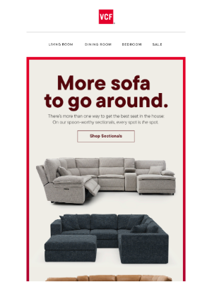 Find your happy place—it's on a new sectional!