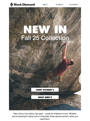 Black Diamond Equipment - New in for Fall - Ready for Everything.