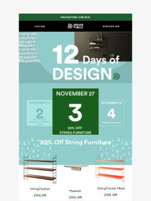 Design Public - 12 Days of Design | Up to 40% Off