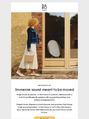 Bang & Olufsen - A gift with Beosound A5