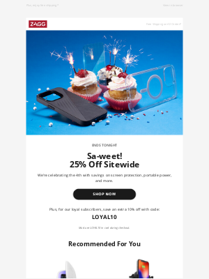 ZAGG - Last Chance to Save | Celebrate with 25% Off Sitewide!