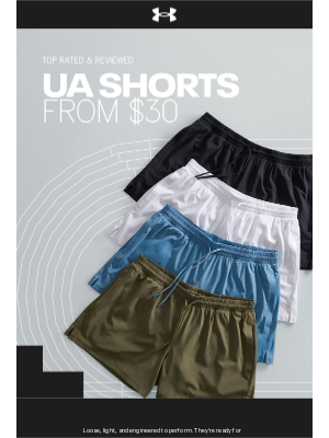 MapMyFitness - UA Connected Fitness - Shorts from $30: All built to work