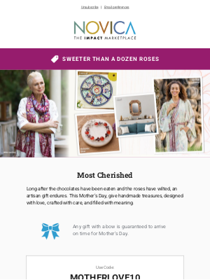 GlobeIn - $15 Mother’s Day code