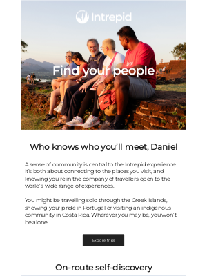 Friendly faces in unfamiliar places await